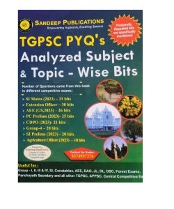 TGPSC PYQS Analyzed Subject & Topic Wise Bits By Sandeep Publications[English Medium]